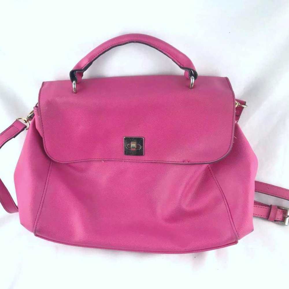 Women handbag with strap Pink
